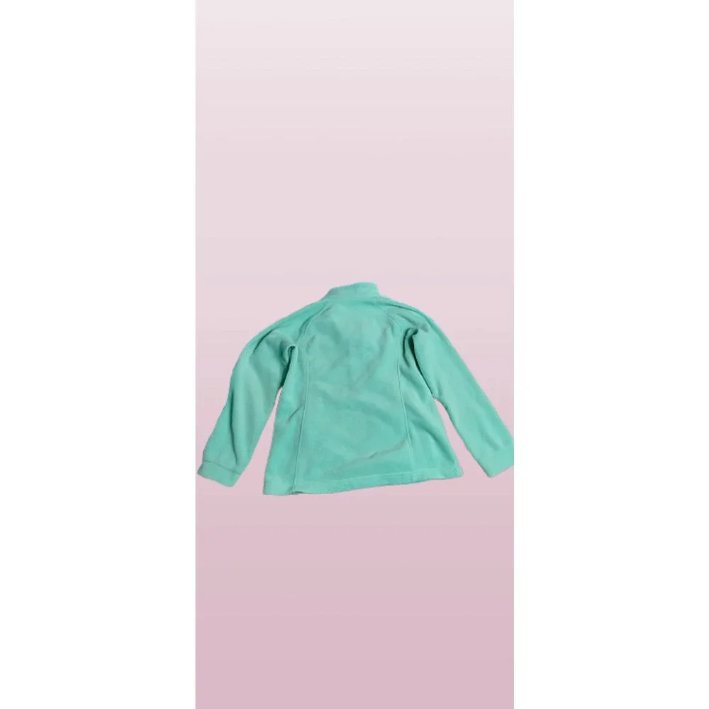 Columbia Full Zip Fleece Jacket Light Blue Size 18-20 (XL) in Girls No Hood